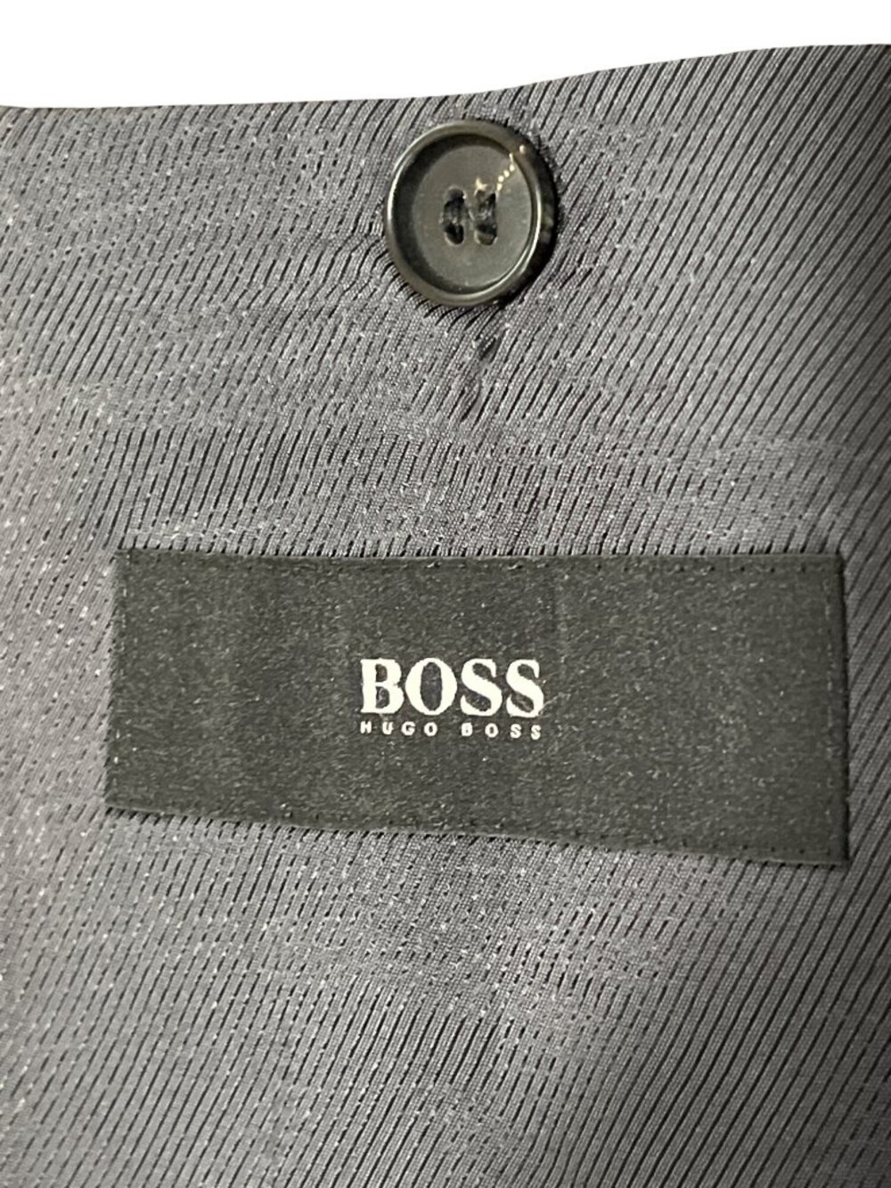 Hugo Boss Mens Gray Checkered Blazer Jacket 42R Made In Bulgaria - Picture 4 of 7
